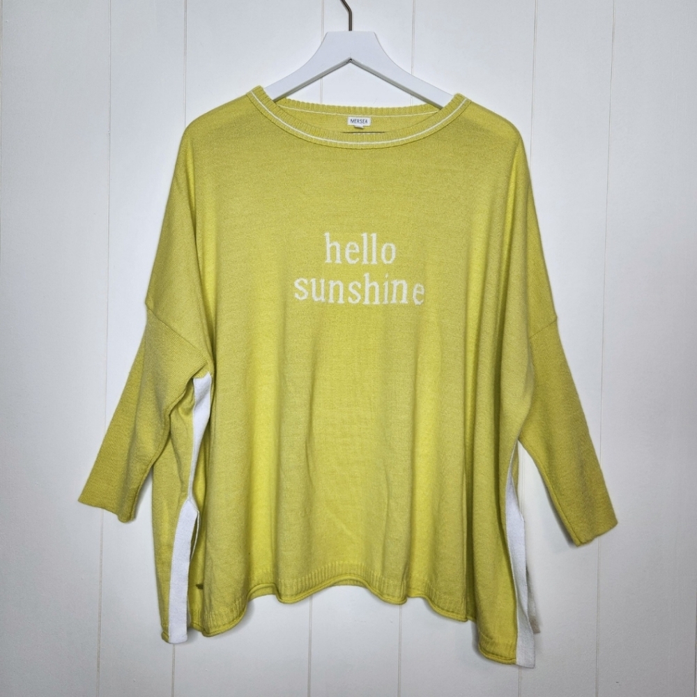 Mersea Yellow 'Hello Sunshine' Catalina Sweater One Size - Picture 2 of 8